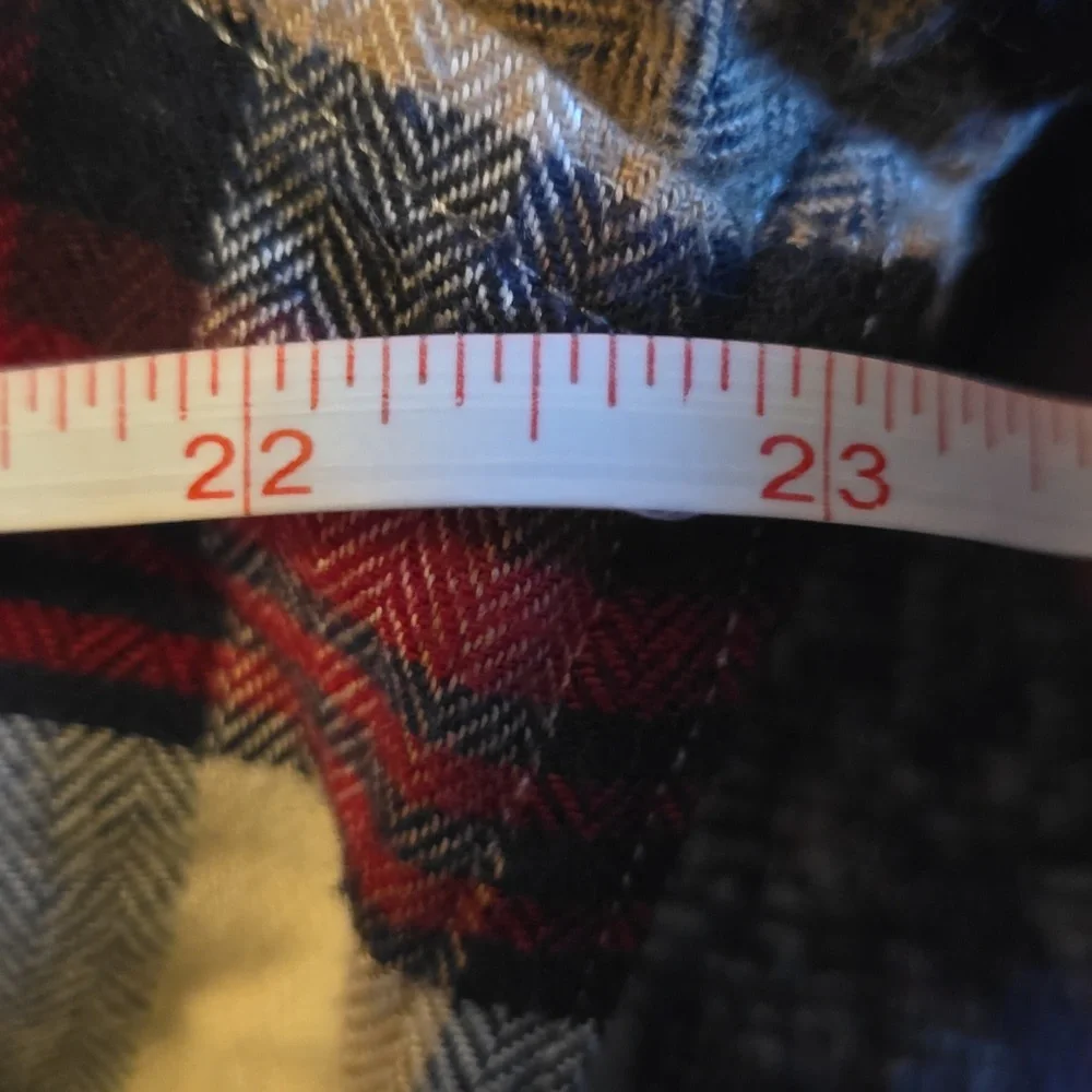 New Banana Republic Plaid Shirt‎ Mens Size L Red, Black, Cream